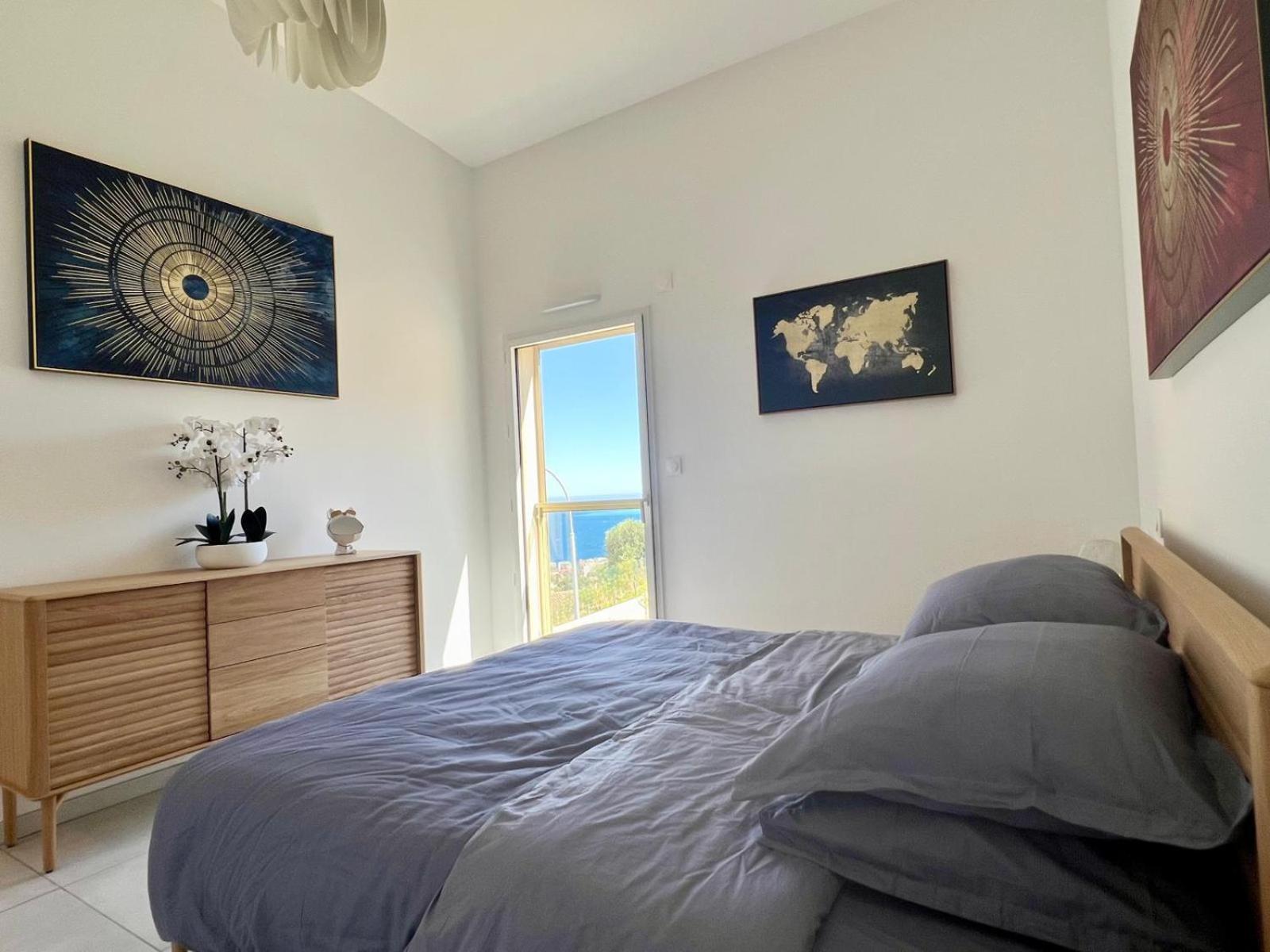 Panoramic Sea View Appartment Blue Pearl Niza Exterior foto